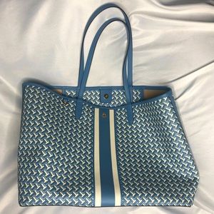 Tory Burch Tzag Allover Tote Blue